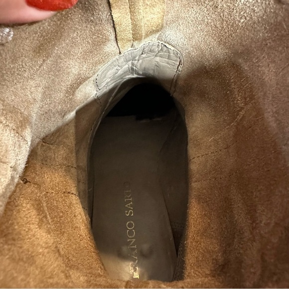 Franco Sarto Genuine Leather Slouchy Ankle Boots - Distressed Women's Size 9 - Picture 8 of 9